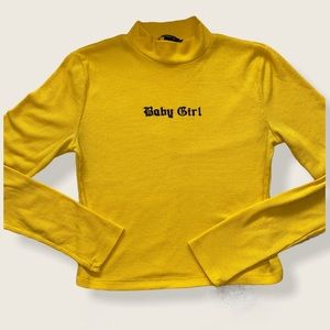 Long sleeve yellow top